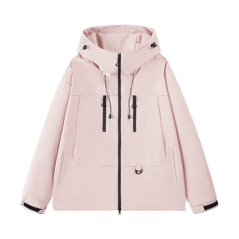 Men's breathable outdoor jacket with adjustable hood and multiple pockets Lune London