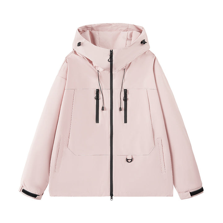 Men's breathable outdoor jacket with adjustable hood and multiple pockets Lune London
