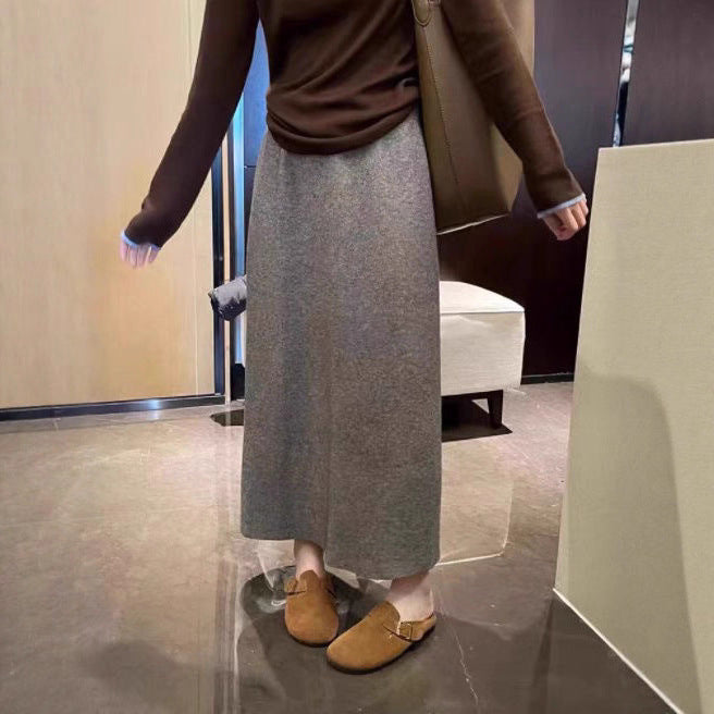 Jupe midi pour femmes en tricot de la plus haute qualité avec une silhouette élégante Chic & Stil