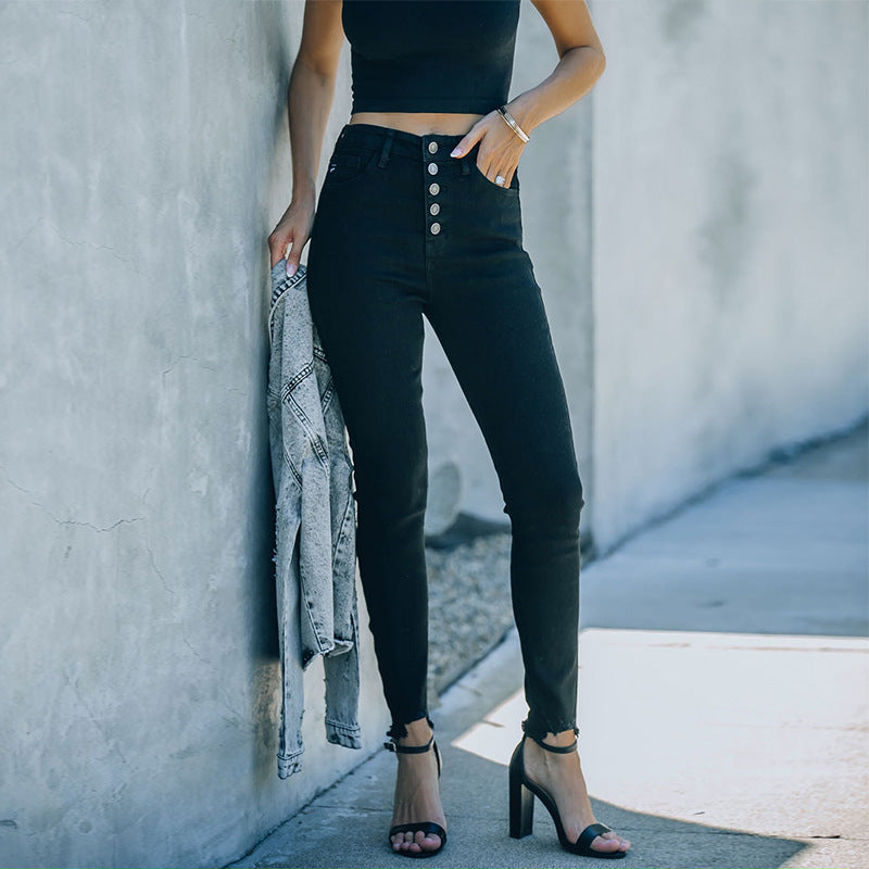 High-waisted skinny jeans for women Lune London
