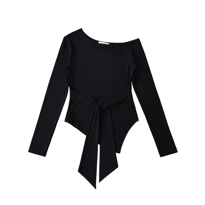 Women Long Sleeve Top with Elegant Bow Detail Lune London