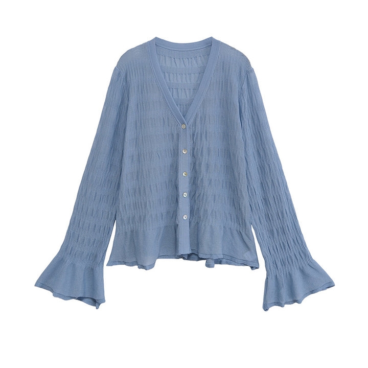 Women cardigan with wide sleeves and button details Lune London