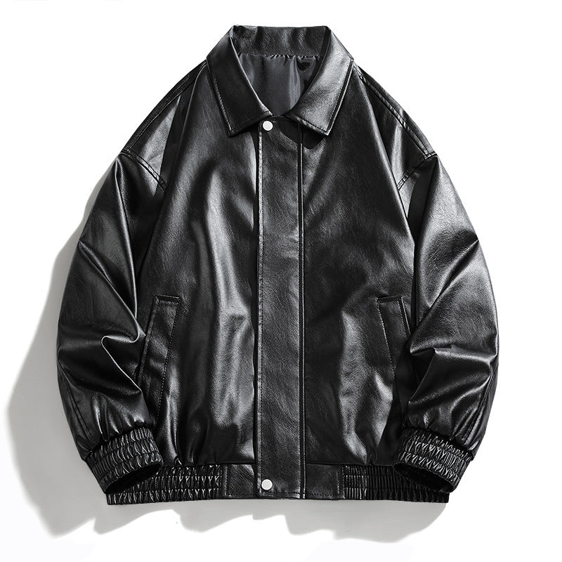 Casual faux leather jacket for women in an oversized style Lune London