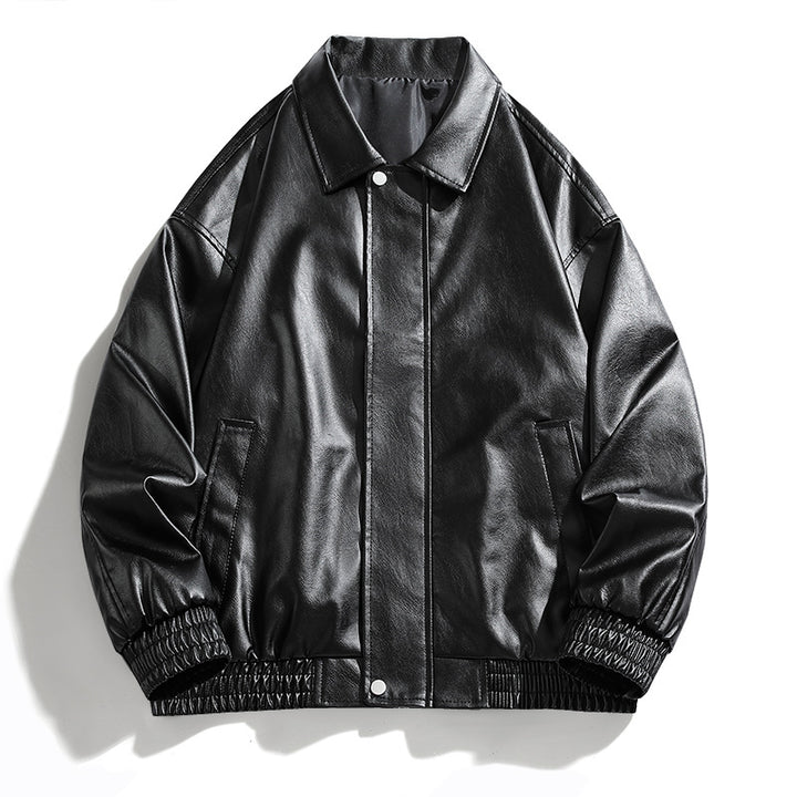 Casual faux leather jacket for women in an oversized style Lune London