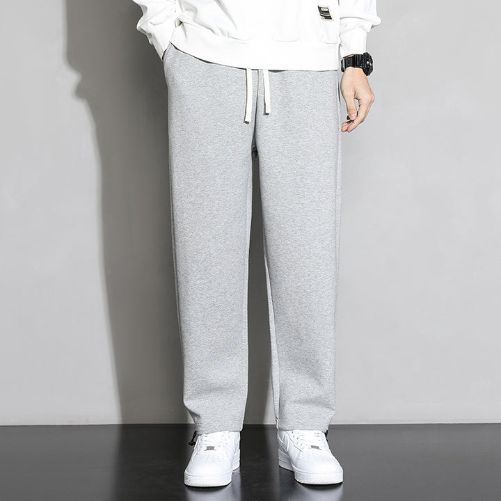 Casual jogger pants for men with elastic waistband and zippered pockets on the sides Lune London