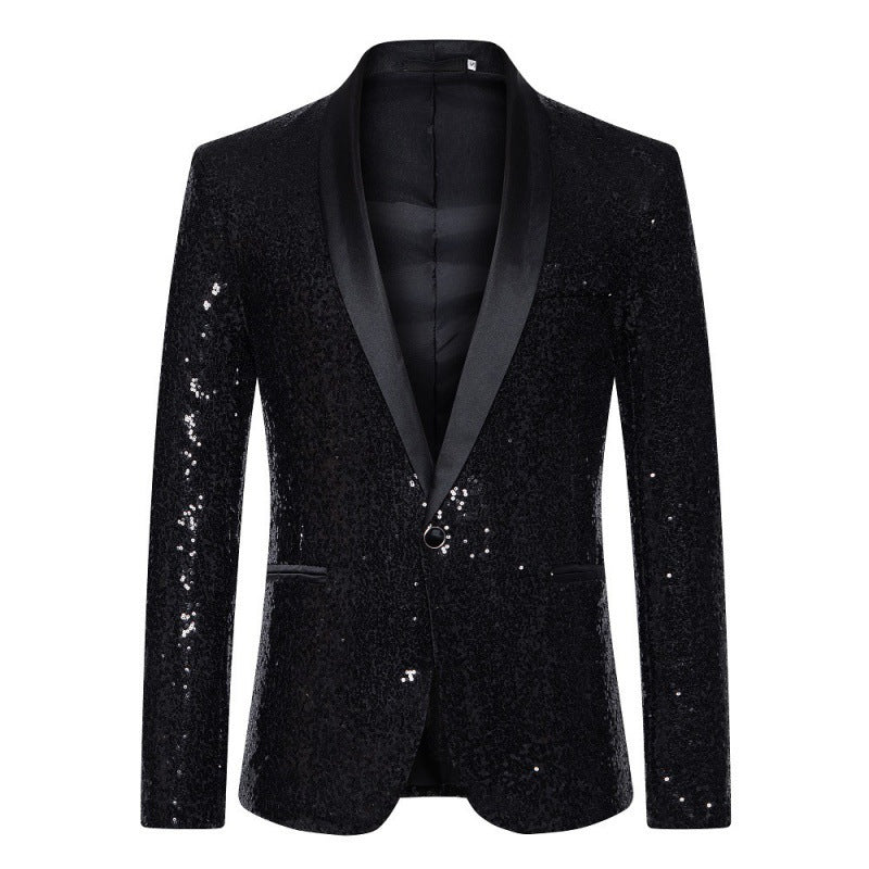 Men's Glamorous Sequin Blazer with Modern Cut Lune London