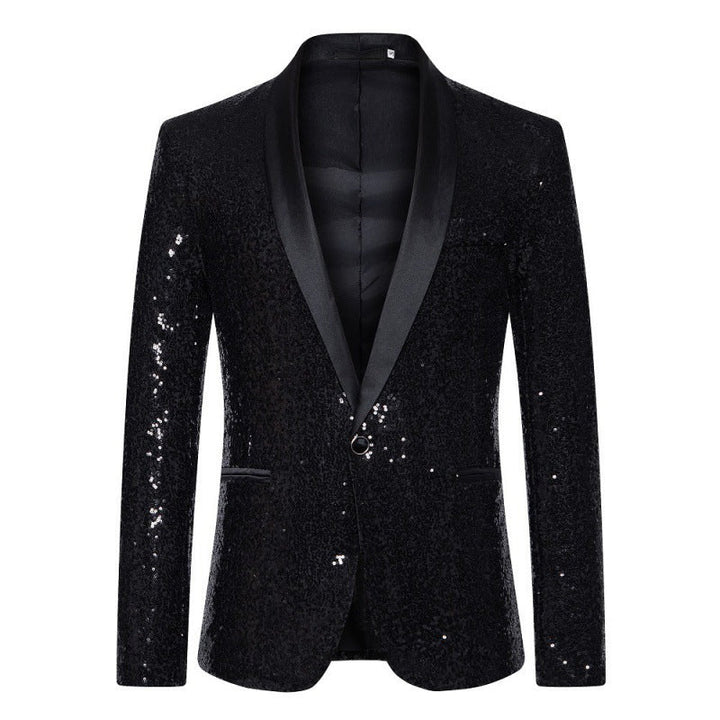 Men's Glamorous Sequin Blazer with Modern Cut Lune London