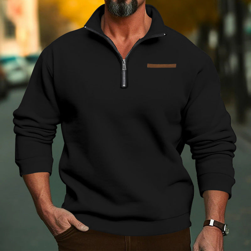 Men's Fleece Sweatshirt with Zipper Lune London