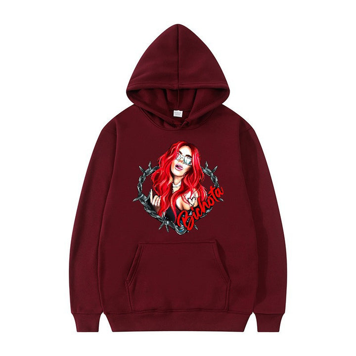 Women’s hoodie with artistic graphic print and cozy fit Chic & Stil