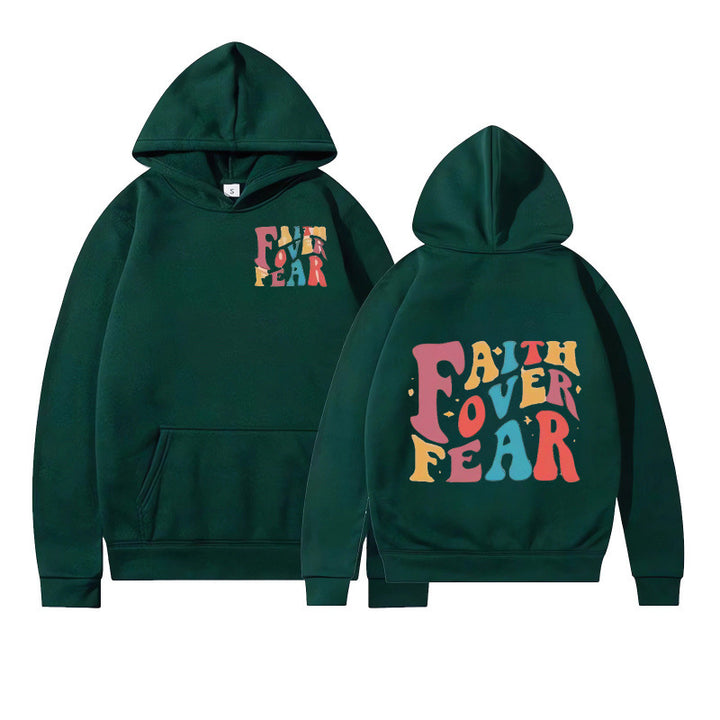 Women's hoodie with creative lettering and soft inner fleece Lune London