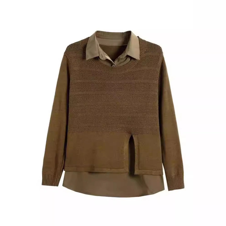 Layered fashion pullover for women with Lune London structure