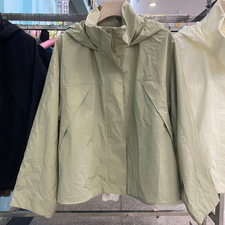 Veste de transition légère pour femmes avec fermeture éclair sur toute la longueur et col haut Chic & Stil