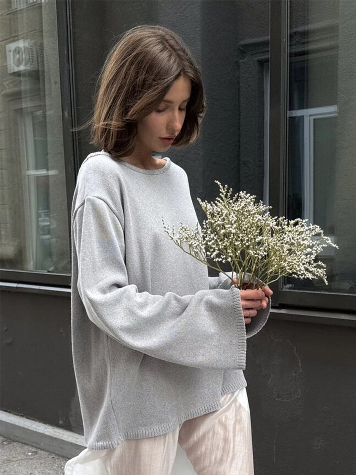 Women Loose Fit Casual Knit Sweater Lune London