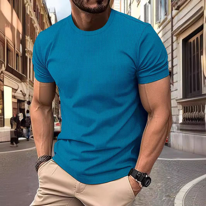 Men Basic Top with Short Sleeves Fitness Lune London