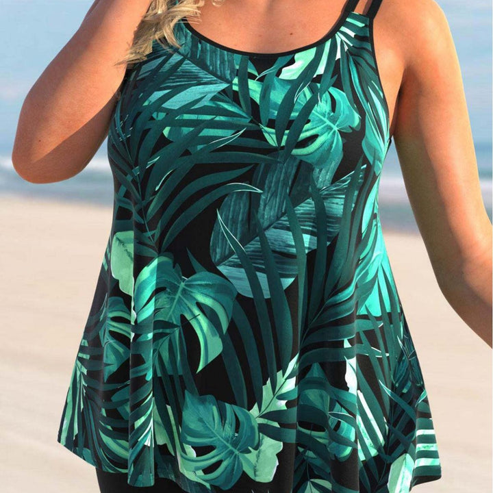 Women's Tankini Set with Floral Design and Comfortable Shorts Lune London