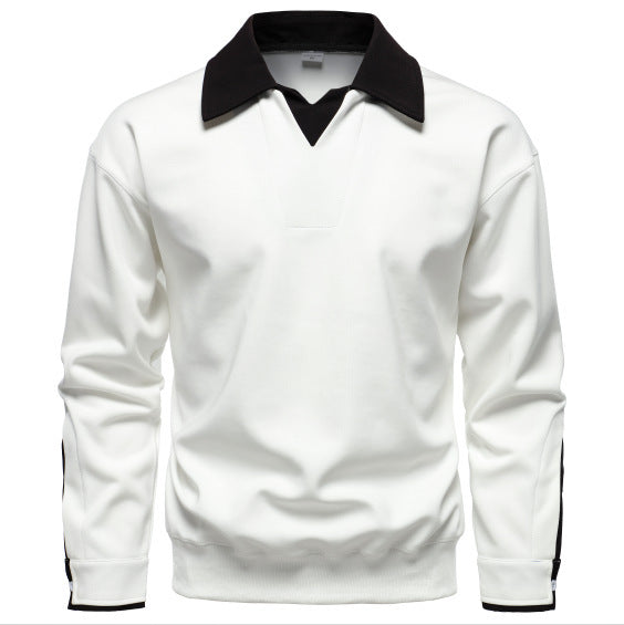 Sporty sweater for men with a modern collar and optimal comfort Lune London