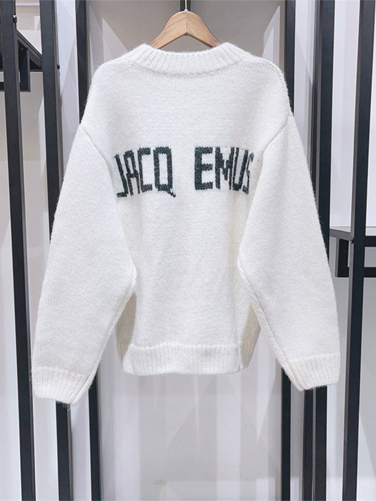Cashmere sweater for women with statement print Lune London
