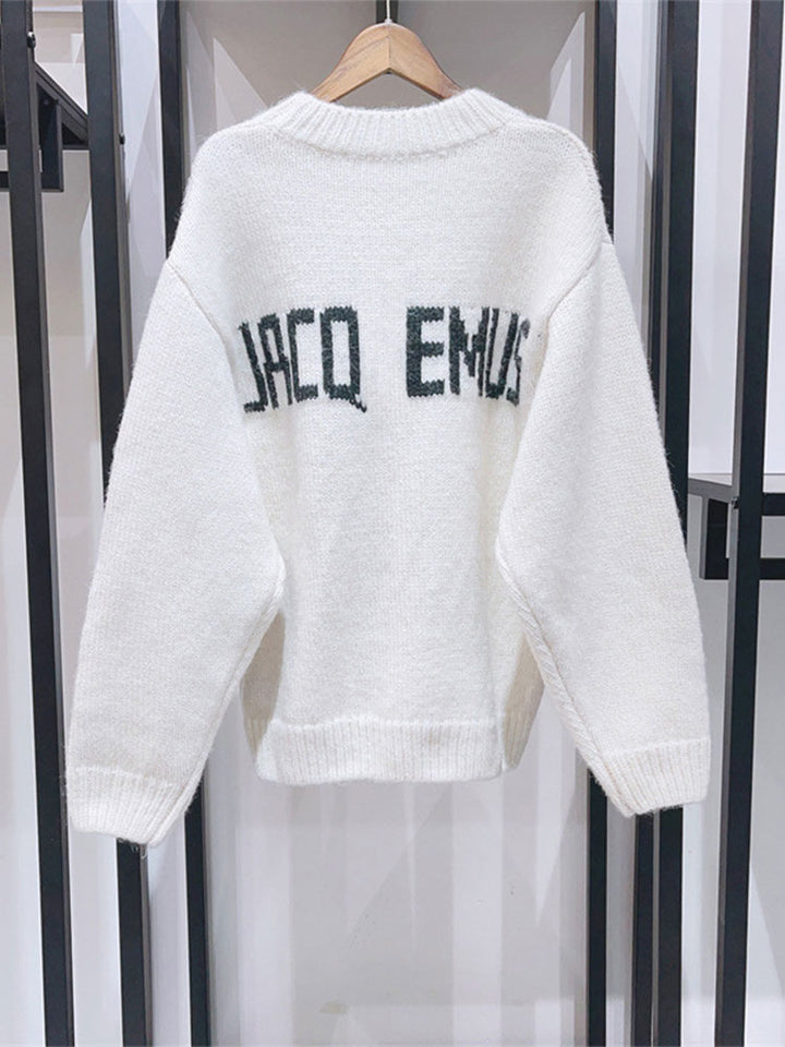 Femmes Pull en Tricot Confortable avec Imprimé Accrocheur Chic & Stil