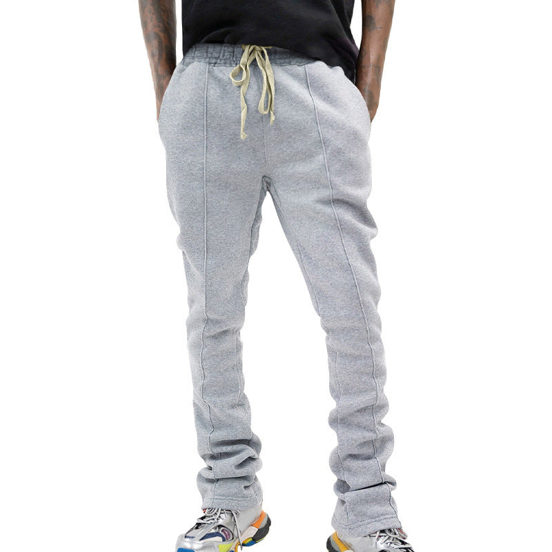 Stylish sweatpants for men with adjustable waistband and contrasting side elements Lune London