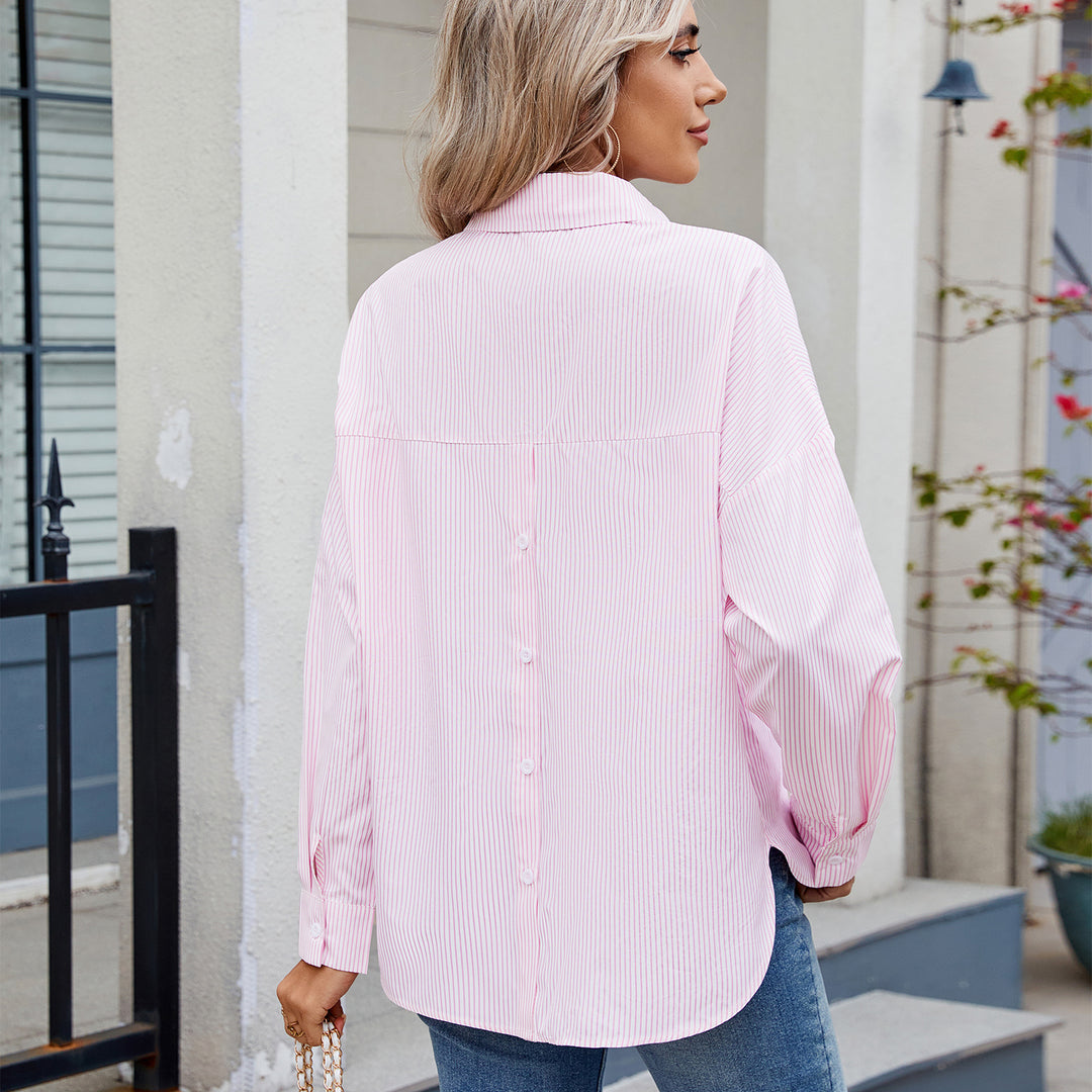 Striped blouse for women with an elegant cut and a modern fit Lune London