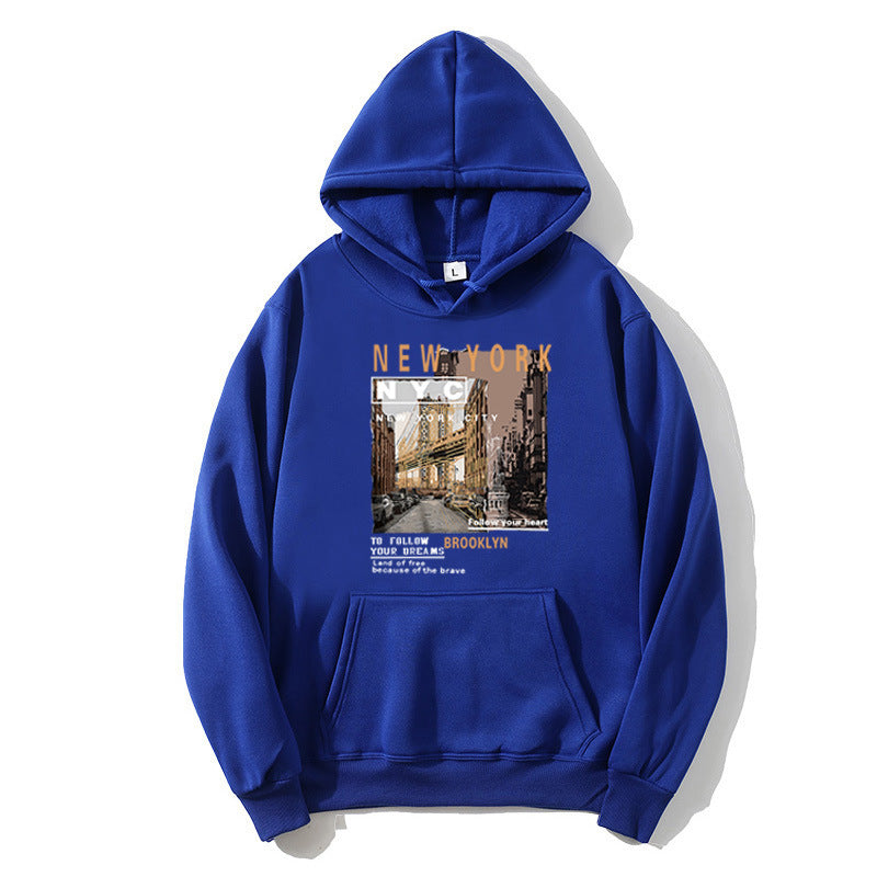 Women's hoodie with stylish New York print Chic & Stil
