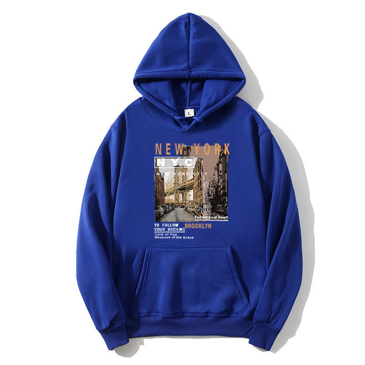 Women's hoodie with stylish New York print Chic & Stil