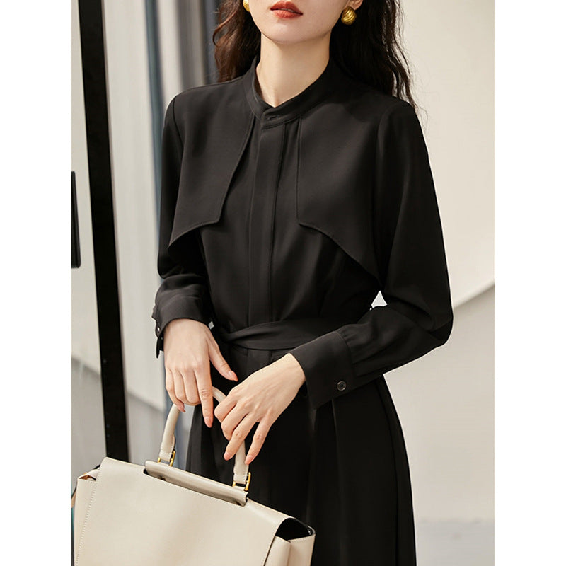 Midi dress for women with detachable cape Lune London