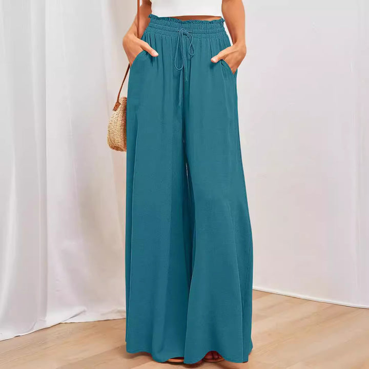 Bohemian style maxi skirt for women with drawstring waist Lune London