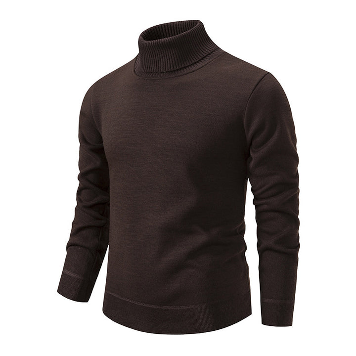 Men's soft knit turtleneck sweater with structured design Lune London