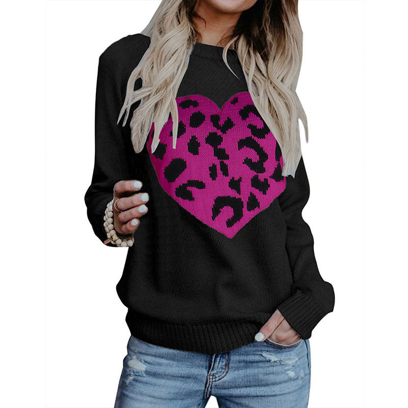 Pull femme à motif cœur Chic & Stil