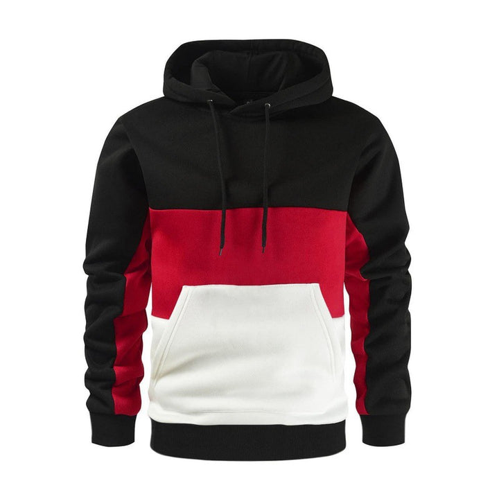 Men's sporty hoodie with contrasting color block design Lune London
