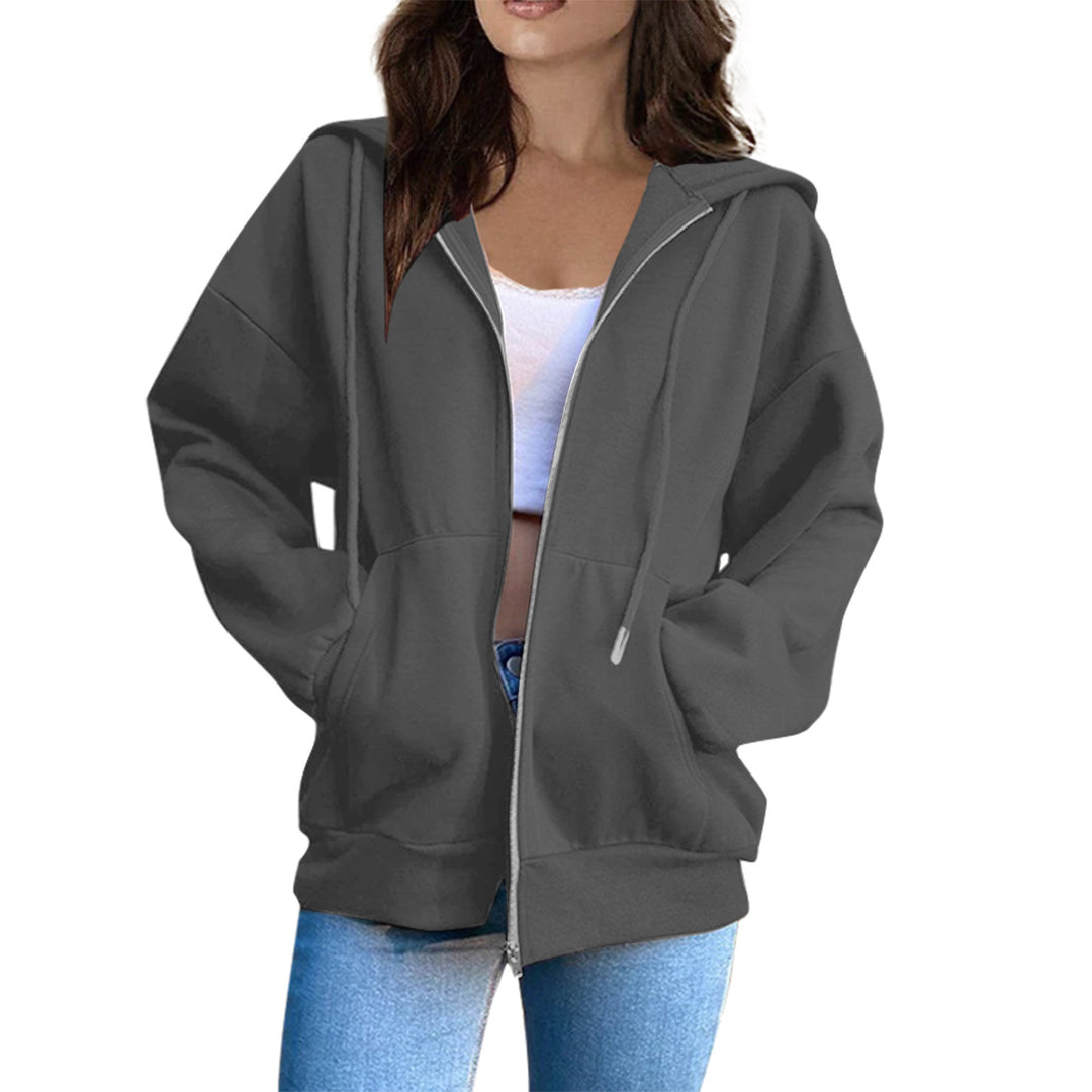 Women's hoodie jacket with cozy oversized cut Chic & Stil