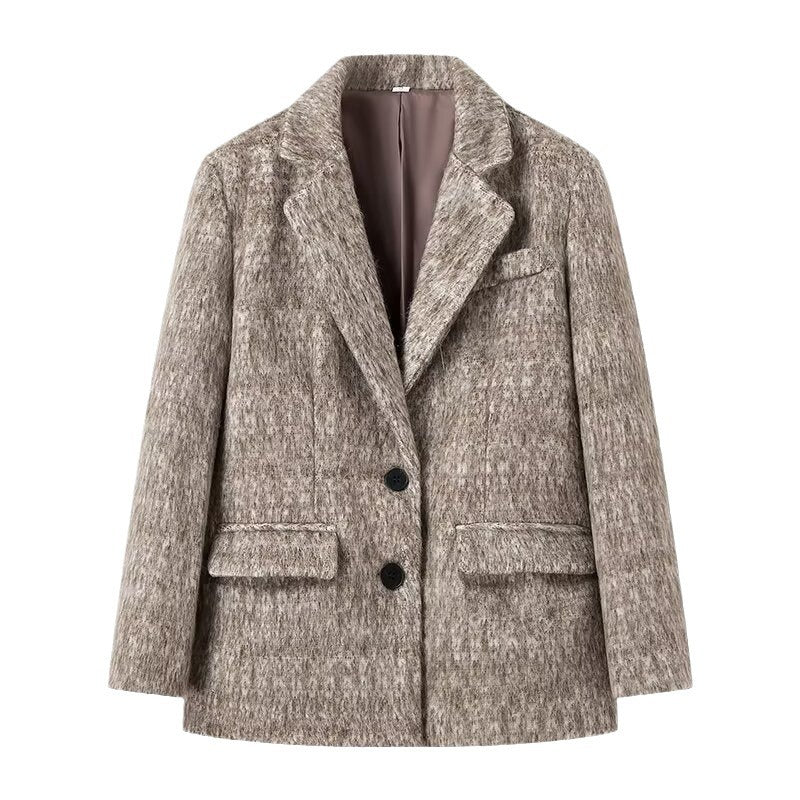 Dames Blazer Élégant avec Surface Texturée Chic & Stil