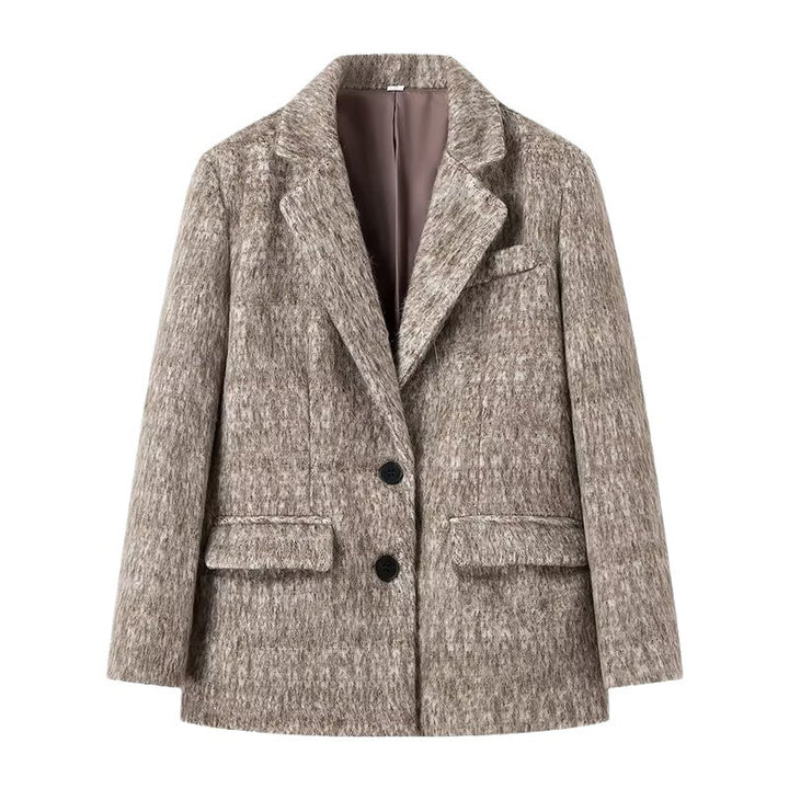 Dames Blazer Élégant avec Surface Texturée Chic & Stil