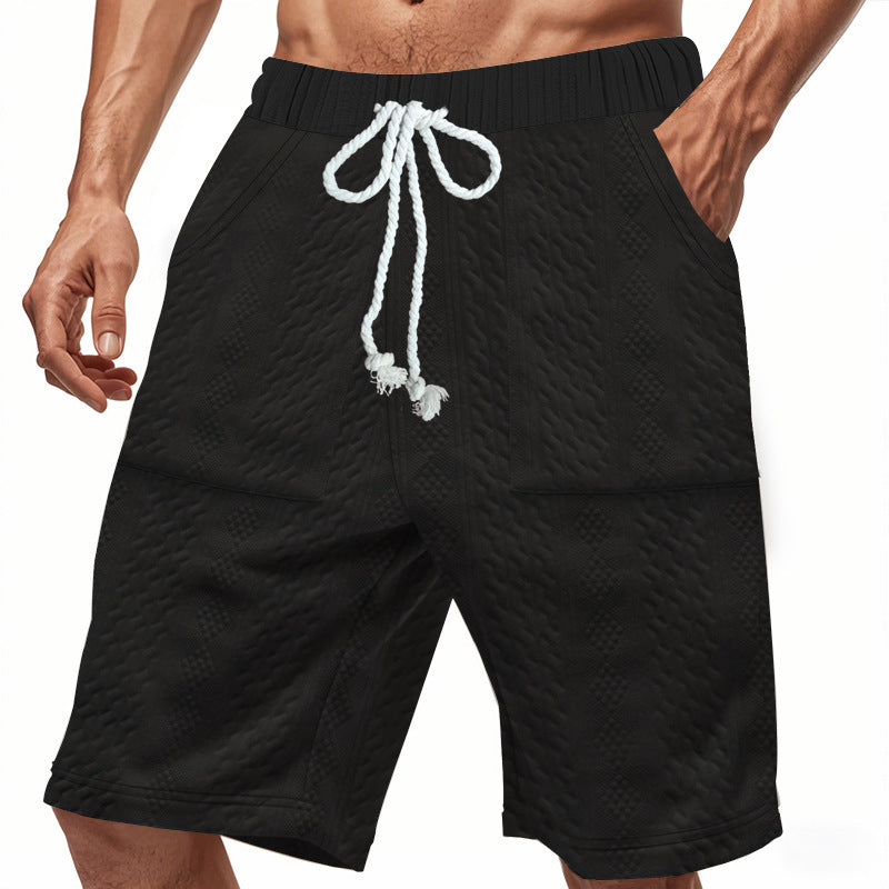 Shorts de bain sportifs pour hommes avec taille élastique et cordon de serrage Lune London