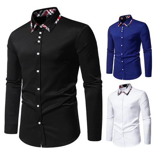Shirt for men with contrasting collar and modern cut Lune London