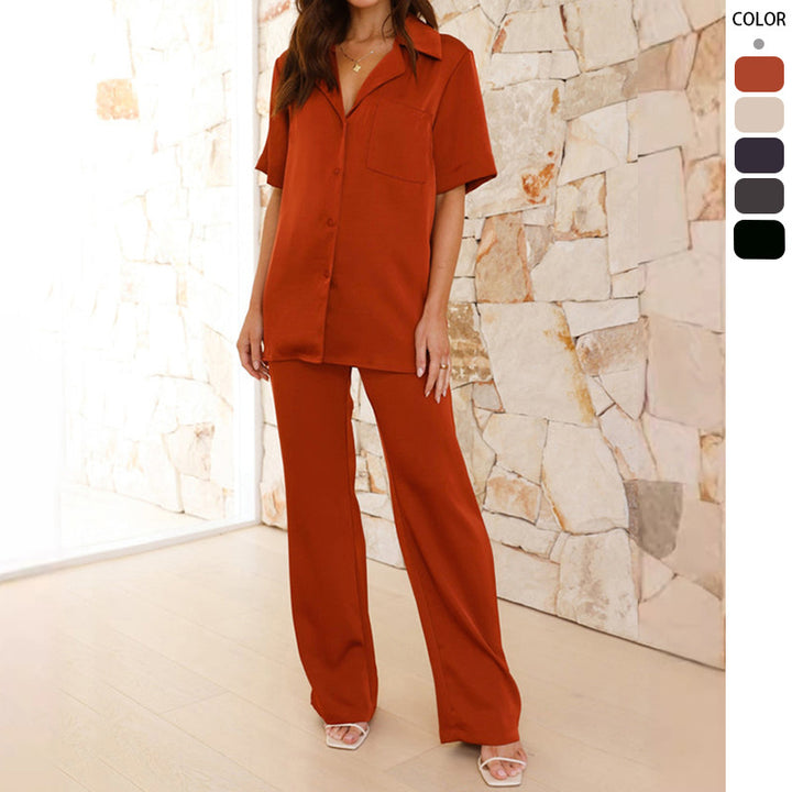 Women's Satin Pajama Set Lune London