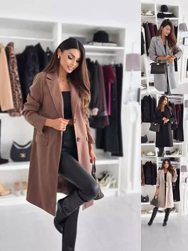 Women's Long and Elegant Winter Coat with A Slim Fit Lune London