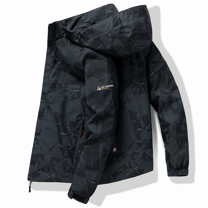 Ladies functional waterproof jacket with breathable material and practical pockets Lune London