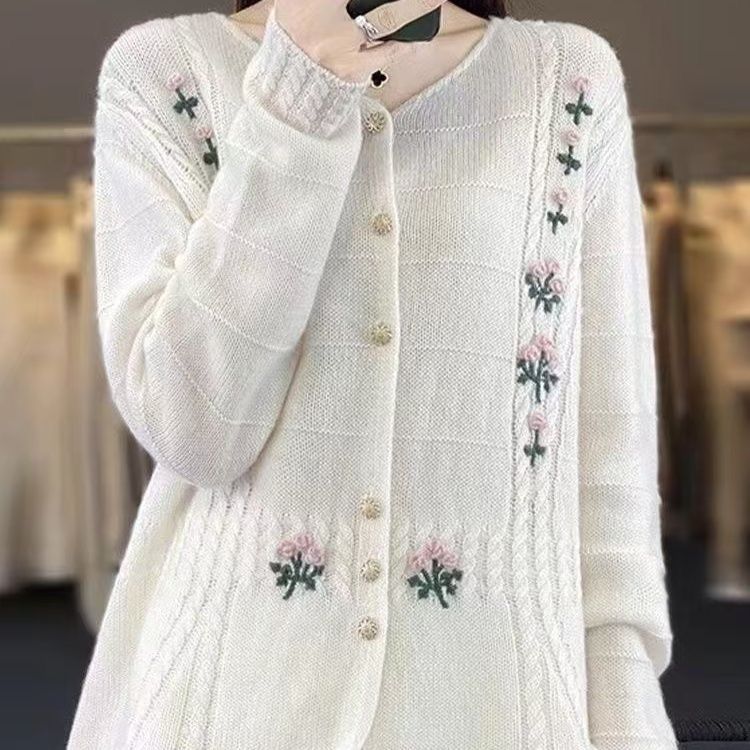 Gilet femme avec broderie florale Chic & Stil