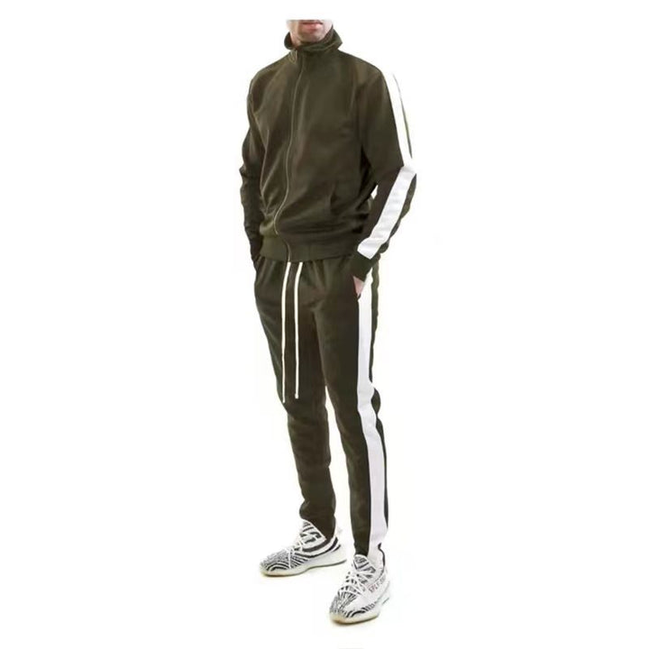 Slim-fit sports training jacket for men with high collar Lune London
