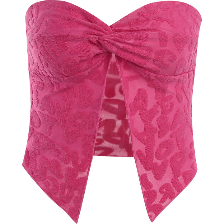 Lune London Twisted Strapless Crop Top