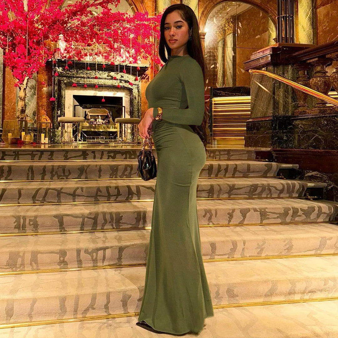Elegant long sleeve maxi dress Lune London