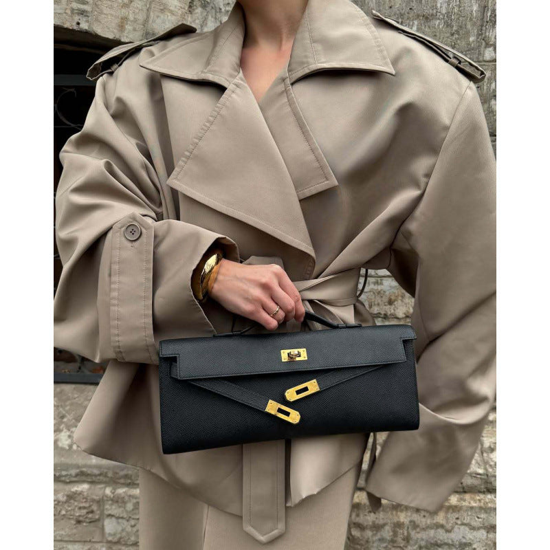 Plus size ladies chic and stylish trench coat
