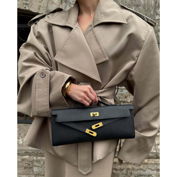 Plus size ladies chic and stylish trench coat
