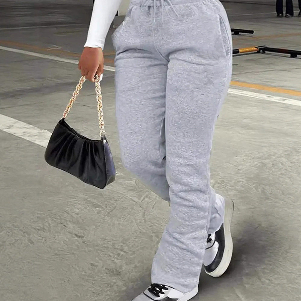 Women's comfortable leisure pants with high waistband Chic & Stil