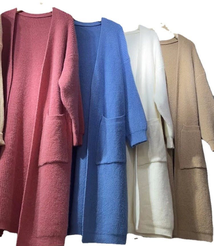 Women Elegant and Comfortable Knit Coat with Deep Pockets Lune London