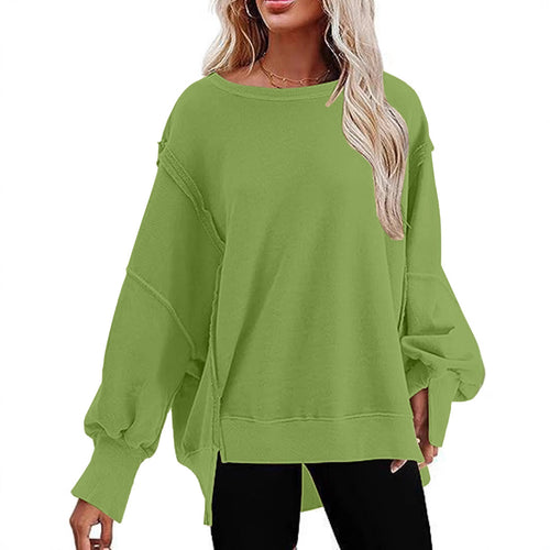 Ladies Oversized Sweatshirt with Balloon Sleeves Lune London