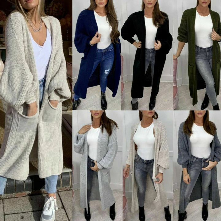 Manteau en tricot épais pour femmes dans un design ouvert décontracté Chic & Stil