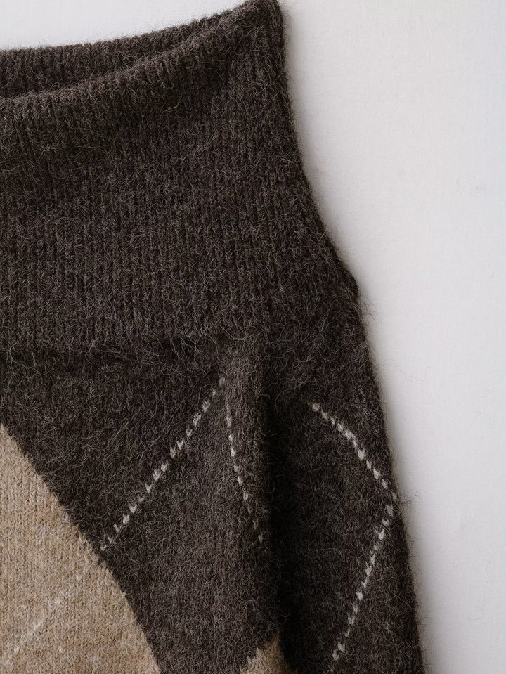 Ladies Cozy Sweater with Modern Chic Retro Pattern